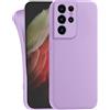 MyGadget Cover per Samsung Galaxy S21 Ultra - Custodia Protettiva in Silicone Morbido - Case TPU Flessibile - Ultra Protezione Antiurto & Antiscivolo Violetta