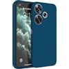 HAFFAN Custodia in Silicone TPU Compatibile con POCO F6 (6.67 inches), Cover Case Protettiva per Cellulare - Blu zaffiro