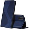 ZONNAVI Cover per Samsung Galaxy A02S, Flip Custodia Pelle PU con [Slot Cart] [Supporto Stand] [Magnetica], Cover a Libro Portafoglio per Samsung Galaxy A02S (Blu)