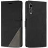SONWO Cover per Huawei P20 PRO Custodia, Flip Caso in PU Pelle Case Cover Premium Portafoglio Custodia per Huawei P20 PRO, Supporto Stand, Slot per Schede, Nero