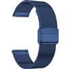 MUENShop 22mm Cinturino Compatibile con Huawei Watch GT 3/4 46mm Samsung Galaxy Watch 46mm Cinturini in Acciaio Inossidabile di Ricambio Compatibile con Orologi per Donna e Uomo