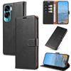 KKEIKO Cover per Honor 90 Lite, Antiurto Custodia in PU Pelle con Slot per Porta Carte, Magnetico Protettiva Cover per Honor 90 Lite, Nero