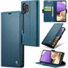 Rerzoiro Cover per Samsung Galaxy A32 5G Custodia Portafoglio [Blocco RFID] Premium Pelle PU Wallet Case Flip Libro con Porta Carte Slot Supporto Flip Case per Samsung Galaxy A32 5G, Blu