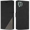 SONWO Cover per Galaxy M53 5G Custodia, Flip Caso in PU Pelle Case Cover Premium Portafoglio Custodia per Galaxy M53 5G, Slot per Schede, Supporto Stand, Nero