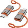 Ticenpe 2 adattatori da Lightning a USB C da 36 W, ricarica rapida (non per audio/OTG/Apple Pencil), trasferimento dati, presa da Lightning a USB C, adattatore per iPhone16 15 Samsung Android