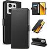 Yunubeyii Cover Libro per Xiaomi Redmi Note 13 5G - [Blocco RFID] Luxury PU Leather Portafoglio Card Holder Magnetic Phone Custodia con Kickstand, Cover Protettiva Antiurto, Nero