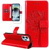 Dcjlbo Cover per Xiaomi Redmi Note 14 4G Custodia Cover in Pelle Portafoglio a Libro con Pellicola Vetro Temperato Porta Carte Cover Flip Case Antiurto Custodia per Redmi Note 14 4G-Rosso