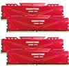 Gigastone 【DDR4 RAM】GIGASTONE Game PRO 64GB Kit(4x16GB) DDR4 3200MHz PC4-25600 CL 16-18-18-40 Intel XMP 2.0 AMD Ryzen 1.35V UDIMM 288pin Unbuffered Non ECC Ideale PC Desktop alta prestazione Memoria-Rosso