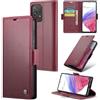 Rerzoiro Cover per Samsung Galaxy A53 5G Custodia Portafoglio [Blocco RFID] Premium Pelle PU Wallet Case Flip Libro con Porta Carte Slot Supporto Flip Case per Samsung Galaxy A53, Rosso