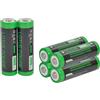 LOTUS POWER 6 pezzi Batterie ricaricabili Ni-MH AA, portatili e riciclabili 2800 mAh batterie AA 1,2 V (confezione da sei)