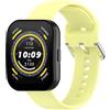 GIOPUEY Cinturini Compatibile con Amazfit Bip 5/Bip 5 Unity, Morbido Silicone Cinturino [Resistente all'Usura] [Traspirante] - Yellow