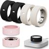 Hexasider [6 pezzi] Smart Ring Protector per Oura Gen 4/3/Ultrahuman Anticaduta Elastico Silicone Cover Protettiva Accessori per Anello Oura (S per 4/5/6/7)