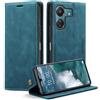 Cracedily Cover per Xiaomi Redmi 13C Case, Custodia Xiaomi Poco C65 Cover Pelle Premium Portafoglio con Porta Carte Magnetica Supporto Protezione Flip Case Custodia,Blu-verde