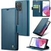 Rerzoiro Cover per Samsung Galaxy A53 5G Custodia Portafoglio [Blocco RFID] Premium Pelle PU Wallet Case Flip Libro con Porta Carte Slot Supporto Flip Case per Samsung Galaxy A53, Blu