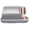 Khanka EVA Difficile Caso Viaggiare trasportare sacchetto per JBL Charge 5 / Charge 4 Speaker Bluetooth (Grigio)