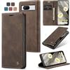 Owlhold Cover Google Pixel 8 Magnetica Portafoglio Flip - Antiurto, Cavalletto, Carta Fessura - Custodia in Pelle - Caffè