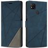 SONWO Cover per Redmi 9C / 9C NFC/Xiaomi Poco C3, Flip Caso in PU Pelle Case Cover Custodia con Slot per Schede e Supporto Stand per Redmi 9C / 9C NFC/Xiaomi Poco C3, Blu