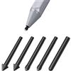 MoKo Punte Ricambio Penna, 5PZ Punte Penna per Surface PRO 2017 Pen (Modello 1776)/Surface PRO 4 Pen, Anti Graffi Punte Fini per Penna, 2xHB/2x2H/H, Accessori Penna Capacitiva - Nero