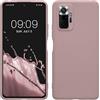 kwmobile Custodia Compatibile con Xiaomi Redmi Note 10 Pro Cover - Back Case per Smartphone in Silicone TPU - Protezione Gommata - lilla color carne