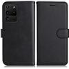 DENDICO Cover per Galaxy S20 Ultra, Premium Portafoglio PU Custodia in PU Pelle, Flip Libro TPU Bumper Caso per Samsung Galaxy S20 Ultra, Nero