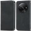Cracedily Cover per Xiaomi Redmi A3 Case, Custodia Cover Pelle Premium Portafoglio con Porta Carte Magnetica Supporto Protezione Flip Case Custodia per Redmi A3X, Nero