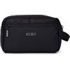 KCB Necessaire da uomo KCB doppio | Design spazioso e pratico | Tasche multiuso | Varietà di scomparti | Manico comodo e utile | 100% vegano, Nero