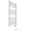 FABIN store Scaldasalviette elettrico con termostato elettronico (990 mm x 480 mm) Bianco