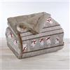 IlGruppone Coperta Plaid in Pile Sherpa Invernale, Morbida e Calda, Coperta Pelosa Copri Letto o Divano in Finta Pelliccia Singola Matrimoniale Doppio Lato - KirunaDis9 - Plaid 130x160