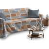 SpazioTessile Copritutto Arredatutto Maxi Telo arredo Copridivano 100% Cotone Square Letto Divano (Arancio, 350x300)