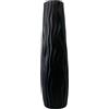 SZLIFE Vaso Da Terra Alto Realizzato in Pp, 58 Cm Grande Vasi Moderni Da Interno Design, Vaso Bianco Da Interno per Fiori Secchi Alti, Rami O Composizioni Artificiali, Nero