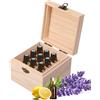 JasCherry 16 Slots Scatola per Oli Essenziali - Organizzatore in Pino per Oil Aromaterapia Profumati - Ideale Contenitore Regalo per Viaggio Stoccaggio Visualizzazione