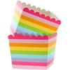 Ztolbriy12 Pezzi Stampi per Muffin di Carta - Mini Forme per Cupcake 6,5x8cm | Per Gelato, Popcorn & Dolci | Baby Shower, Gender Reveal & Matrimonio