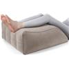 Gowkeey Cuscino per Gambe, Gonfiabile Cuscino alza Gambe, Comfort per Dormire, Migliora la Circolazione e Riduce il Gonfiore, Adatto per Gravidanza, Recupero Postoperatorio (Cammello)