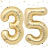 UDRKFOPK Palloncini Compleanno 35 Anni Beige,40 Pollici Beige Palloncino Numero 35,Palloncini 35 Anni Compleanno,Palloncini 35 Anni,Palloncini 35 per Feste di Compleanno Anniversario Decorazioni