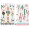 Tarklanda Strofinacci Cucina Natale Canovaccio Cucina Inverno Cchiaccianoci Morbidi e assorbenti per Natalizi Asciugamani da Cucina di Natale per Natale e Giorno del Ringraziamento 40x60cm 2 Pezzi