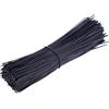 Cabilock 500Pcs di Plastica Rivestito Filo di Ferro di Torsione Cavo Wrap Organizer Fascette Cinghie Fascette Cavo di Gestione Del Supporto (Nero 15 Centimetri)