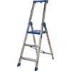 Marchetti CLIMB 03, 3 gradini, 1.45 m - Scalandrino in alluminio con cavalletto - Altezza stimata operativa 2.45 m