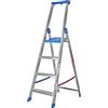 Marchetti CLIMB 04, 4 gradini, 1.75 m - Scalandrino in alluminio con cavalletto - Altezza stimata operativa 2.75 m
