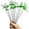 Rikyo Libellula da giardino con bastoncini, libellula finta 3D rimovibile, 25,4 cm, impermeabile, con testa agitante, decorazione da giardino per esterni, regali stravaganti di Natale per la scuola materna