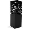 Versa Rulo Portaombrelli per Ingresso, Corridoio, Camera, Giardino. Portaombrelli Piccolo e Moderno, Misure (A x L x l) 49 x 15,5 x 15,5 cm, Metallo, Colore Nero