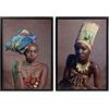 DKD Home Decor Quadro African Art (65 x 3,5 x 90 cm)