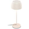 BRILONER - Lampada da tavolo LED con touch, dimmerabile, bianco caldo, bordo luminoso, comodino, scrivania, 14,3x36 cm, bianco antico
