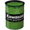 Nostalgic-Art Salvadanai retrò a forma fusto olio, Kawasaki - Good times - Idea regalo per amanti di moto, Salvadanaio, Scatola dei soldi lamiera, 600 ml
