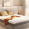 Sweetnight Materasso Topper 140 x 190 cm Altezza 10 cm, Coprimaterasso in Memory Foam con Infusione di Gel Rinfrescante a 5 Zone, Può dormire su entrambi i lati, livello di durezza H2, H3