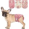 BELLA & PAL Pannolini per Cani Femmine, Pannolini Cane Lavabili, Mutandine Riutilizzabili per Cane Femmina, Alta Assorbenti e Impermeabile, Lavabili in Lavatrice, 3 PEZZI, M