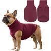Mosucoirl Felpe per Cani Maglioni cani Maglione per Animali Domestici Felpe con cappuccio Abbigliamenti per cani caldi Cappotti e giubbotti per cani piccoli e medi XS-4XL (Rosso, S)