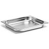 Forgast Contenitore Gastronorm GN 2/3 in Acciaio Inox, Dimensioni 32,5x35,3x4 cm, Vaschetta Gastronorm, Vassoio, Resistente alla Temperatura, Lavabile in Lavastoviglie