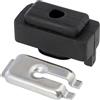 AERZETIX - C66709 - Kit di fissaggio del cavo della frizione (2 pezzi) con supporto in gomma - lunghezza: 46mm - compatibile con numeri OE 1H0 798 303A