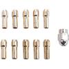 YTtkku 11pcs Trapano Elettrico In Ottone Mandrino Pinza per Utensili Rotanti Accessori Macchina Lucidatura Incisore Elettrico Trapano Mandrino per Driver per Cacciavite a Batteria