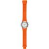 HIP HOP Orologio HWU0768 UNISEX CHRONO 39MM quadrante MONO-COLORE BIANCO movimento CRONOGRAFO QUARZO e CINTURINO SILICONE E METALLO ARANCIONE